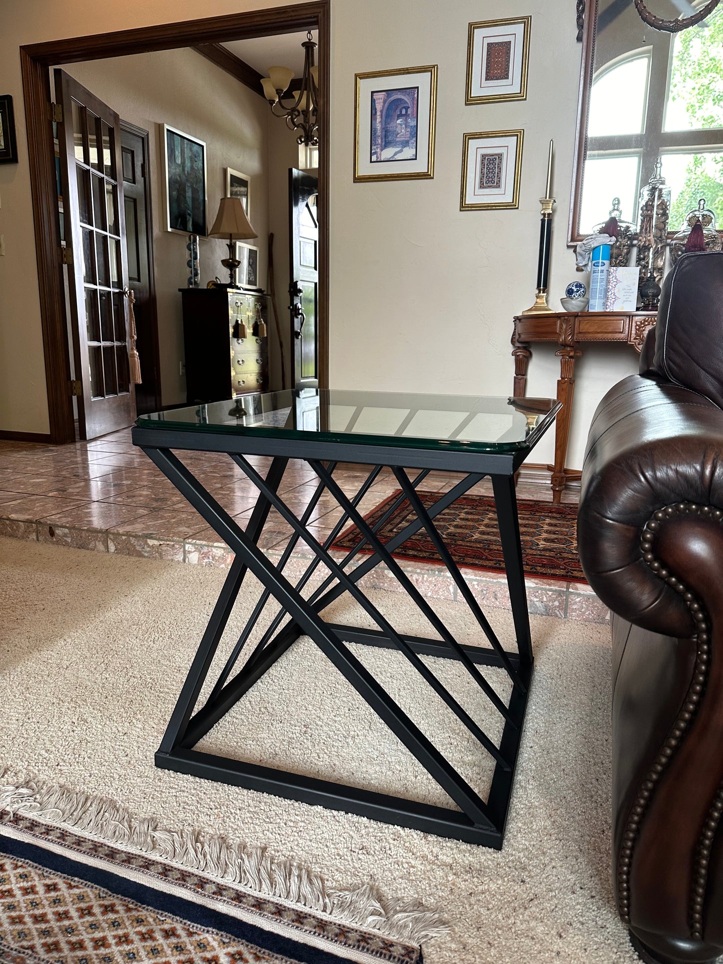 Abstract Metal Table Base